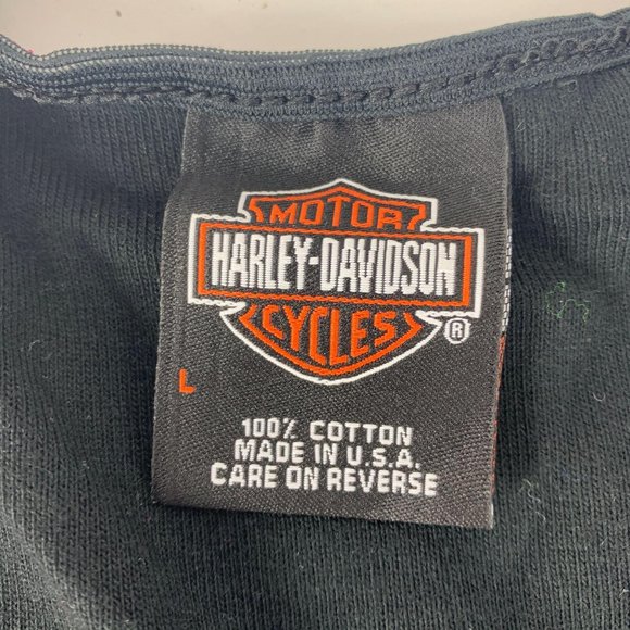 Harley Davidson Large Tank Black Pink Bling Stretc - Picture 3 of 3